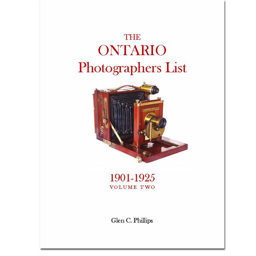 The Ontario Photographers List - Volume 2 (1901-1925)