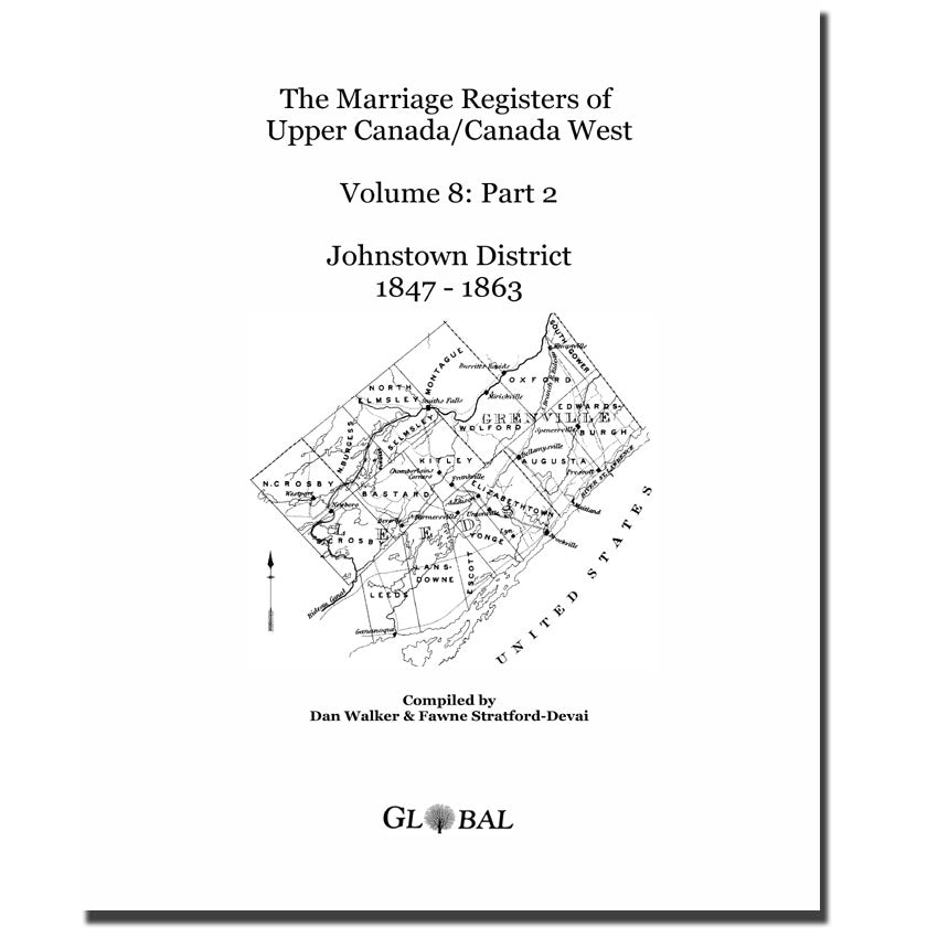 Johnstown District Marriage Register of Upper Canada Part 2, 1847-1863