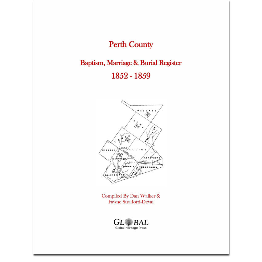 Perth County Baptism, Marriage & Burial Register, 1852-1859