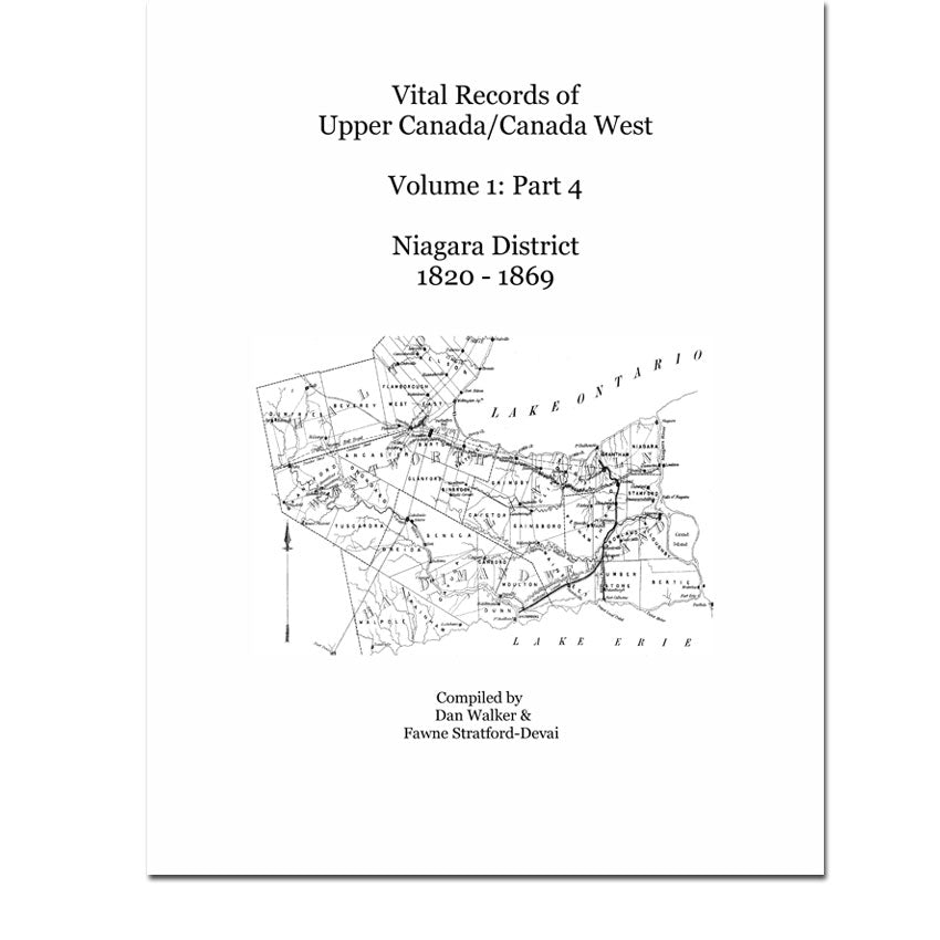 Niagara District Vital Records Vol 1, Part 4: 1820-1869