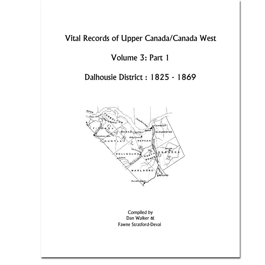 Dalhousie District Vital Records Vol 3, Part 1: 1825-1869