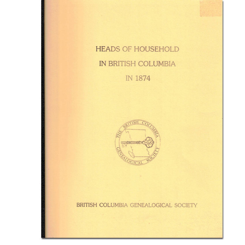 Heads of Household in British Columbia in 1874