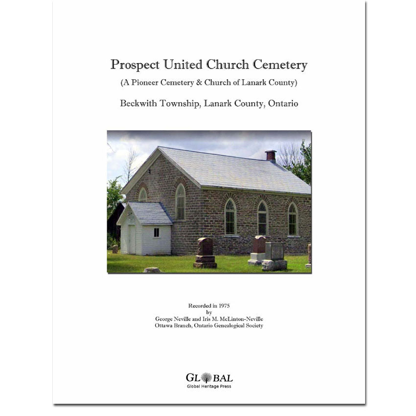Prospect United Church Cemetery, Beckwith Township, Lanark County, Ontario (Pioneer Cemetery & Church)