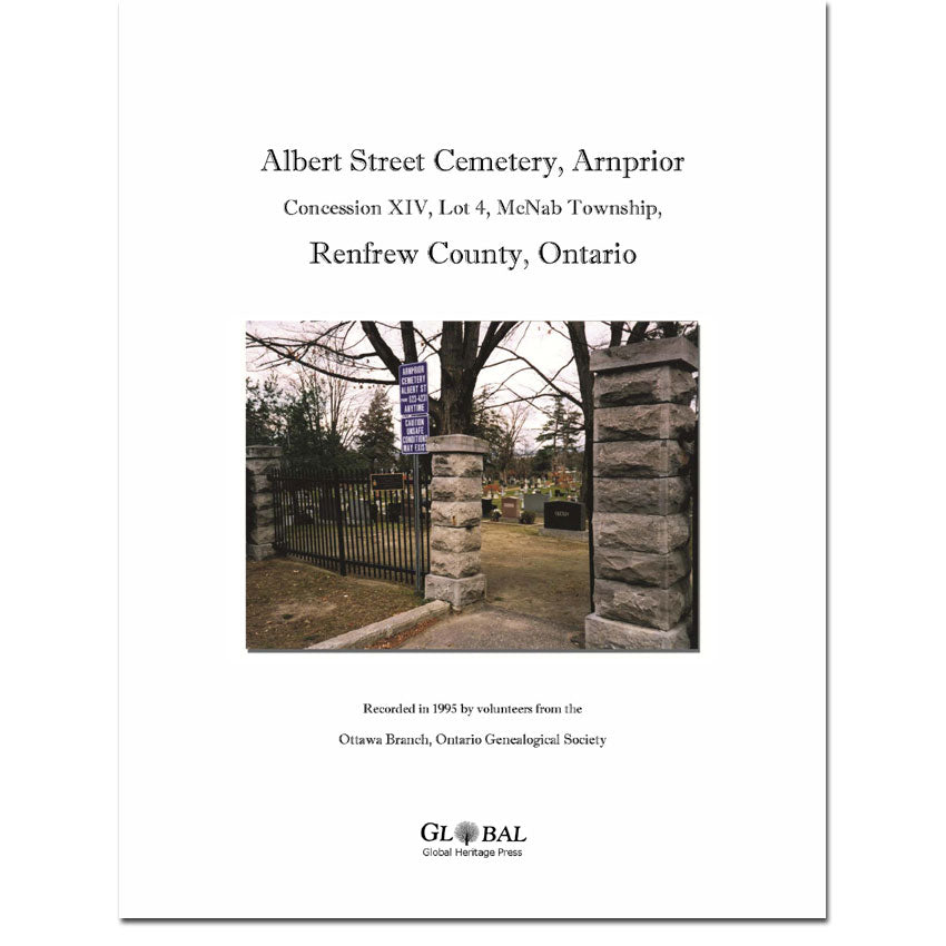 Albert Street Cemetery, Arnprior, Renfrew County, Ontario