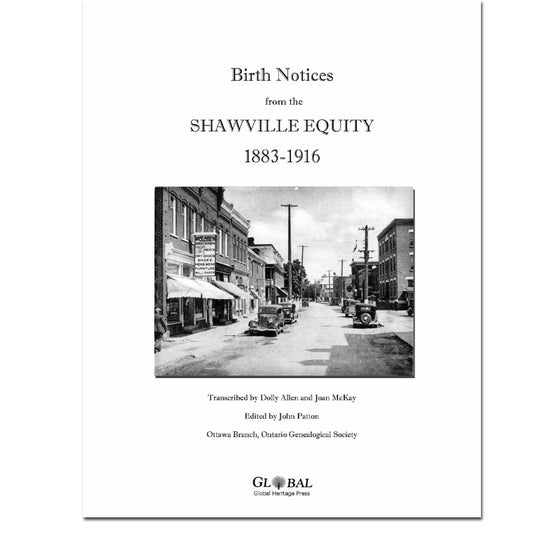 Vol 1 - Shawville Equity BIRTH Notices 1883-1916